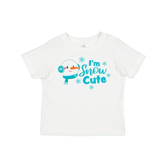 Inktastic I'm Snow Cute with Snowman and Snowflakes Christmas Boys or Girls Toddler T-Shirt
