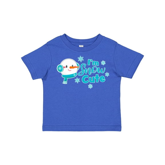 Inktastic I'm Snow Cute with Snowman and Snowflakes Christmas Boys or Girls Toddler T-Shirt