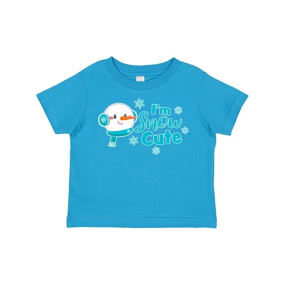 Inktastic I'm Snow Cute with Snowman and Snowflakes Christmas Boys or Girls Toddler T-Shirt