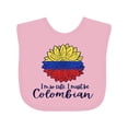 thumbnail image 1 of Inktastic I'm So Cute, I Must Be Colombian Sunflower Boys or Girls Baby Bib, 1 of 4