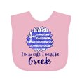 thumbnail image 1 of Inktastic I'm So Cute, I Must Be Greek Sunflower Boys or Girls Baby Bib, 1 of 4