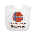 thumbnail image 1 of Inktastic I'm So Cute, I Must Be Norwegian Sunflower Boys or Girls Baby Bib, 1 of 4