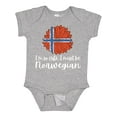 thumbnail image 1 of Inktastic I'm So Cute, I Must Be Norwegian Sunflower Norway Flag Boys or Girls Baby Bodysuit, 1 of 5
