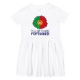 thumbnail image 1 of Inktastic I'm So Cute, I Must Be Portuguese Sunflower Girls Toddler Dress, 1 of 5