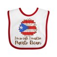thumbnail image 1 of Inktastic I'm So Cute, I Must Be Puerto Rican Sunflower Boys or Girls Baby Bib, 1 of 4