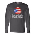 thumbnail image 1 of Inktastic I'm So Cute, I Must Be Puerto Rican Sunflower Puerto Rico Long Sleeve T-Shirt, 1 of 5