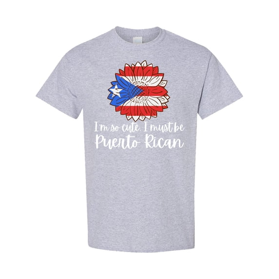 Inktastic I'm So Cute, I Must Be Puerto Rican Sunflower Puerto Rico T-Shirt