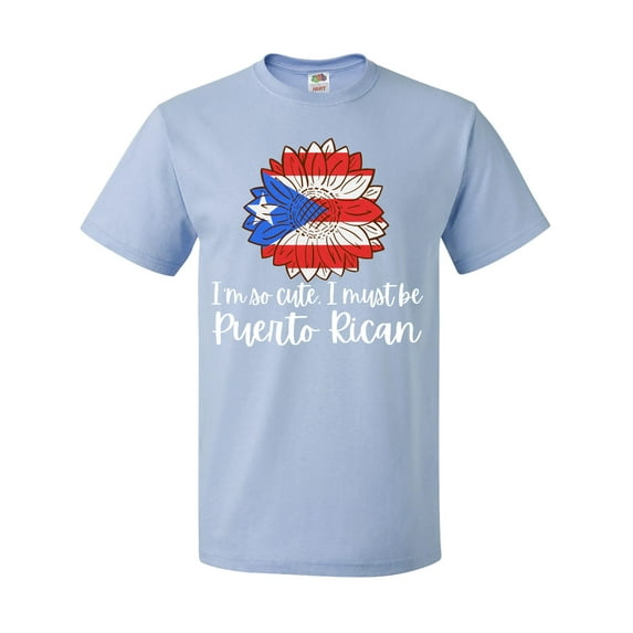 Inktastic I'm So Cute, I Must Be Puerto Rican Sunflower Puerto Rico T-Shirt