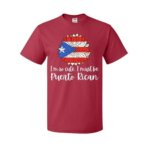 Inktastic I'm So Cute, I Must Be Puerto Rican Sunflower Puerto Rico T-Shirt
