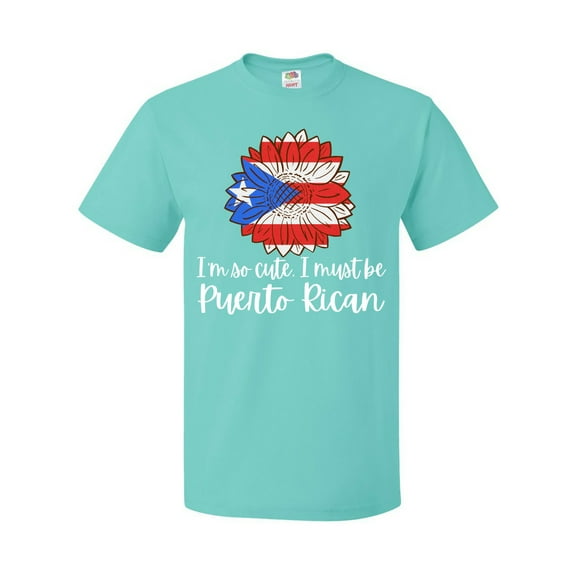 Inktastic I'm So Cute, I Must Be Puerto Rican Sunflower Puerto Rico T-Shirt