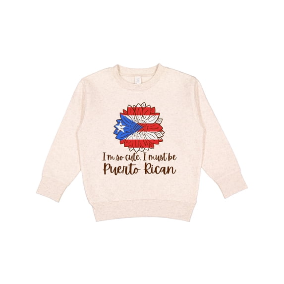 Inktastic I'm So Cute, I Must Be Puerto Rican Sunflower Toddler Sweatshirt