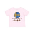thumbnail image 1 of Inktastic I'm So Cute, I Must Be Swedish Sunflower Boys or Girls Baby T-Shirt, 1 of 5