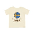 thumbnail image 1 of Inktastic I'm So Cute, I Must Be Swedish Sunflower Boys or Girls Baby T-Shirt, 1 of 5