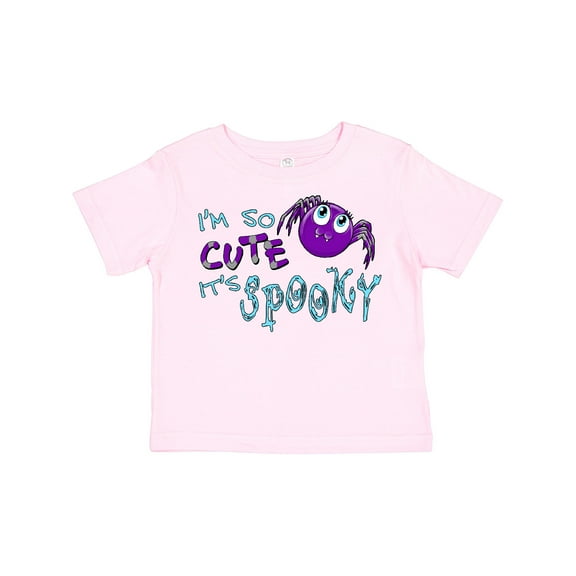 Inktastic I'm So Cute Its Spooky Cute Halloween Spider Boys or Girls Toddler T-Shirt