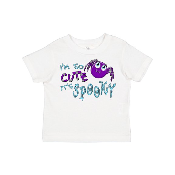 Inktastic I'm So Cute Its Spooky Cute Halloween Spider Boys or Girls Toddler T-Shirt
