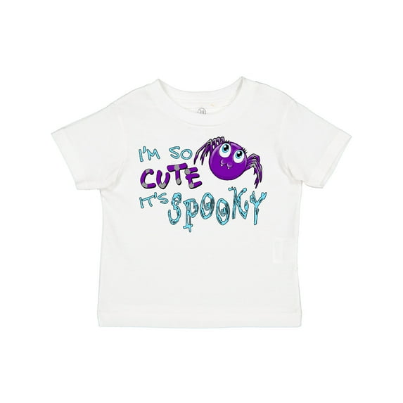 Inktastic I'm So Cute Its Spooky Cute Halloween Spider Boys or Girls Toddler T-Shirt
