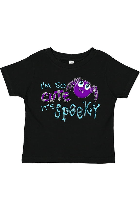 I'm So Cute Its Spooky Cute Halloween Spider Boys or Girls Toddler T-Shirt