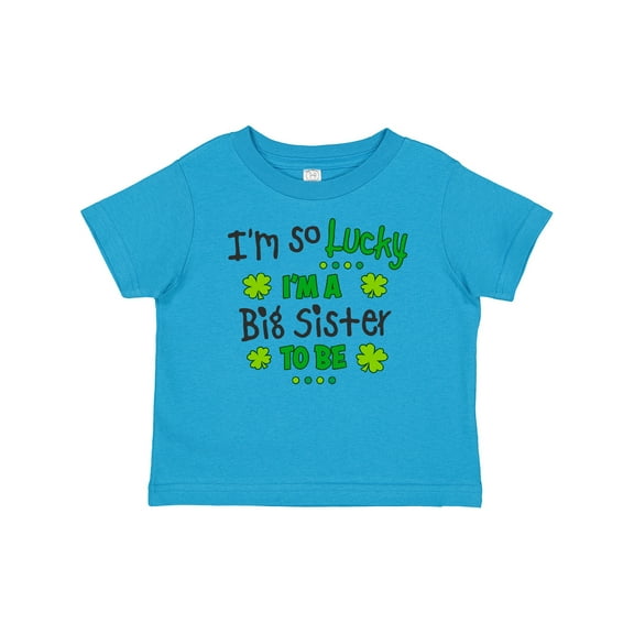 Inktastic I'm So Lucky I'm a Big Sister to Be Girls Baby T-Shirt