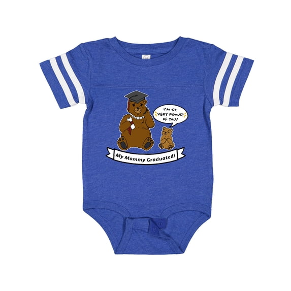 Inktastic I'm So Very Proud Of You-My Mommy Graduated Bears Boys or Girls Baby Bodysuit