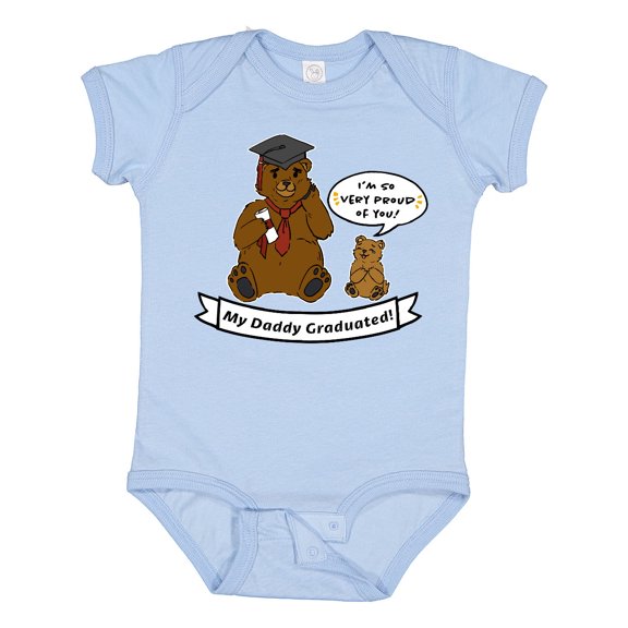 Inktastic I'm So Very Proud of You-my Daddy Graduated Bears Boys or Girls Baby Bodysuit