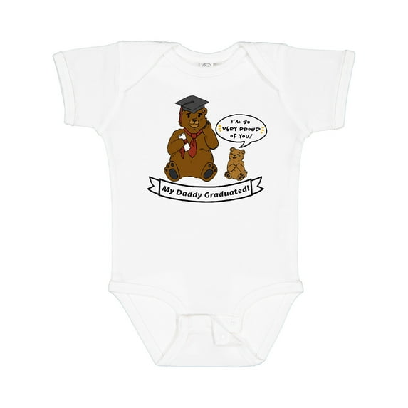 Inktastic I'm So Very Proud of You-my Daddy Graduated Bears Boys or Girls Baby Bodysuit