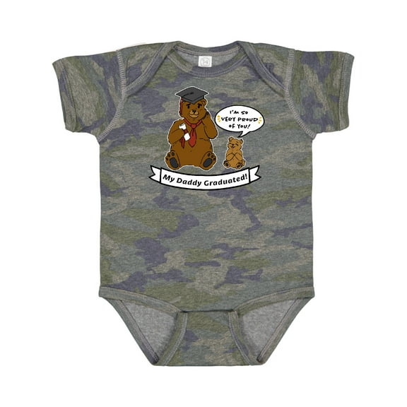 Inktastic I'm So Very Proud of You-my Daddy Graduated Bears Boys or Girls Baby Bodysuit