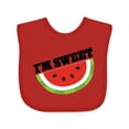 thumbnail image 1 of Inktastic I'm Sweet Watermelon Boys or Girls Baby Bib, 1 of 4