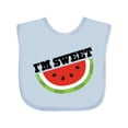 thumbnail image 1 of Inktastic I'm Sweet Watermelon Boys or Girls Baby Bib, 1 of 4