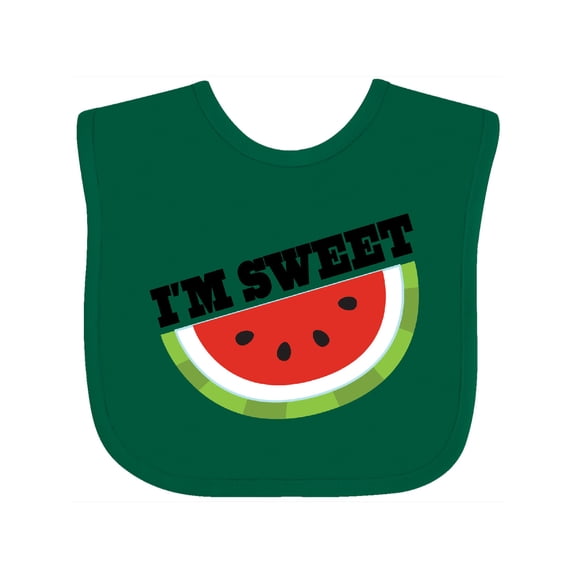 Inktastic I'm Sweet Watermelon Boys or Girls Baby Bib