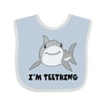 thumbnail image 1 of Inktastic I'm Teething Cute Shark Boys or Girls Baby Bib, 1 of 4