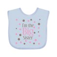 thumbnail image 1 of Inktastic I'm The Big Sister. Girls Baby Bib, 1 of 4