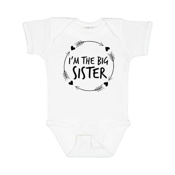 Inktastic I'm The Sister Girls Baby Bodysuit