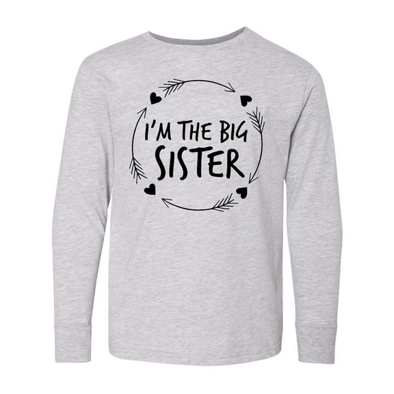 Inktastic I'm The Sister Long Sleeve Youth T-Shirt