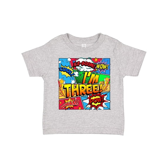Inktastic I'm Three Comic Book Boys or Girls Toddler T-Shirt