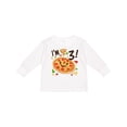thumbnail image 1 of Inktastic I'm Three Pizza Birthday Party Boys or Girls Long Sleeve Toddler T-Shirt, 1 of 5