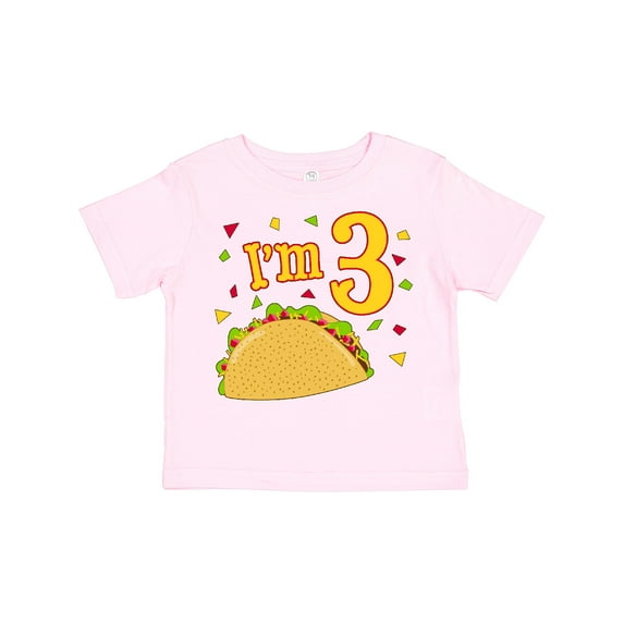 Inktastic I'm Three Taco Birthday Party Boys or Girls Toddler T-Shirt