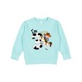thumbnail image 1 of Inktastic I'm Three-cowboy Riding Horse Birthday Toddler Sweatshirt, 1 of 4