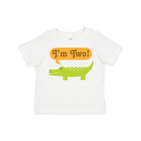 Inktastic I'm Two Alligator 2nd Birthday Boys or Girls Toddler T-Shirt