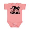 thumbnail image 1 of Inktastic I'm Two Awesome for Words 2nd birthday Boys or Girls Baby Bodysuit, 1 of 5