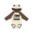 thumbnail image 1 of Inktastic I'm Two Awesome for Words 2nd birthday Boys or Girls Long Sleeve Baby Bodysuit, 1 of 5