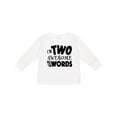 thumbnail image 1 of Inktastic I'm Two Awesome for Words 2nd birthday Boys or Girls Long Sleeve Toddler T-Shirt, 1 of 5