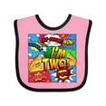 thumbnail image 1 of Inktastic I'm Two Comic Book Boys or Girls Baby Bib, 1 of 4