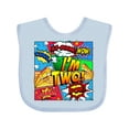 thumbnail image 1 of Inktastic I'm Two Comic Book Boys or Girls Baby Bib, 1 of 4