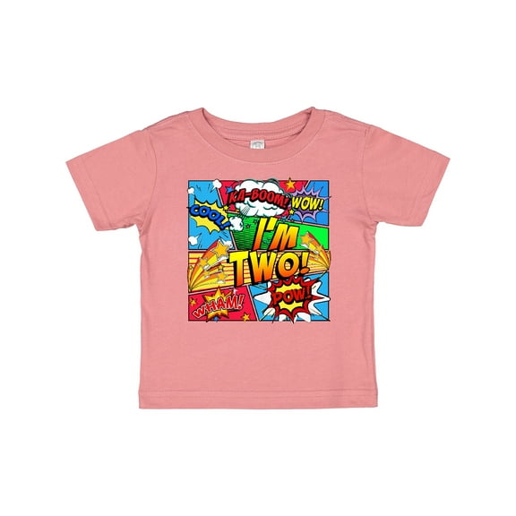 Inktastic I'm Two Comic Book Boys or Girls Baby T-Shirt
