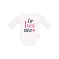 thumbnail image 1 of Inktastic I'm Two Cute Birthday Girls Long Sleeve Baby Bodysuit, 1 of 5