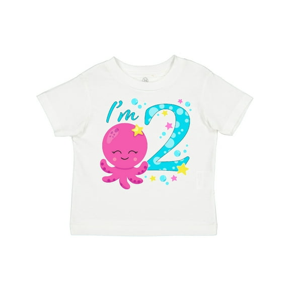 Inktastic I'm Two- Cute Octopus Birthday Boys or Girls Toddler T-Shirt