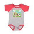 thumbnail image 1 of Inktastic I'm Two Farm Animals Wearing Birthday Party Hats Boys or Girls Baby Bodysuit, 1 of 5