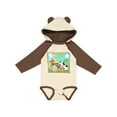 thumbnail image 1 of Inktastic I'm Two Farm Animals Wearing Birthday Party Hats Boys or Girls Long Sleeve Baby Bodysuit, 1 of 5