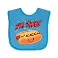 thumbnail image 1 of Inktastic I'm Two Hot Dog Second Birthday Boys or Girls Baby Bib, 1 of 4