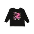 thumbnail image 1 of Inktastic I'm Two, Let's Party- 2nd Birthday Girls Long Sleeve Toddler T-Shirt, 1 of 5